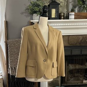 Camel Ann Taylor Loft Blazer